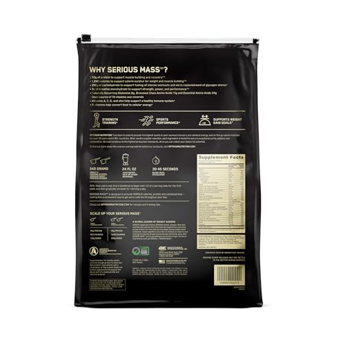 image for Optimum Nutrition Serious Mass, Weight Gainer Protein Powder, Mass Gai
