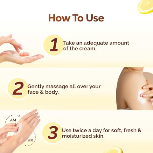 Image of Mamaearth Vitamin C Daily Glow Light Moisturizing Cream with Turmeric & Vitamin C for Skin Brightening - 50 g | 24 Hrs Long-lasting Moisturization | For Face, Hand & Body | Non-Greasy & Quick Absorbing