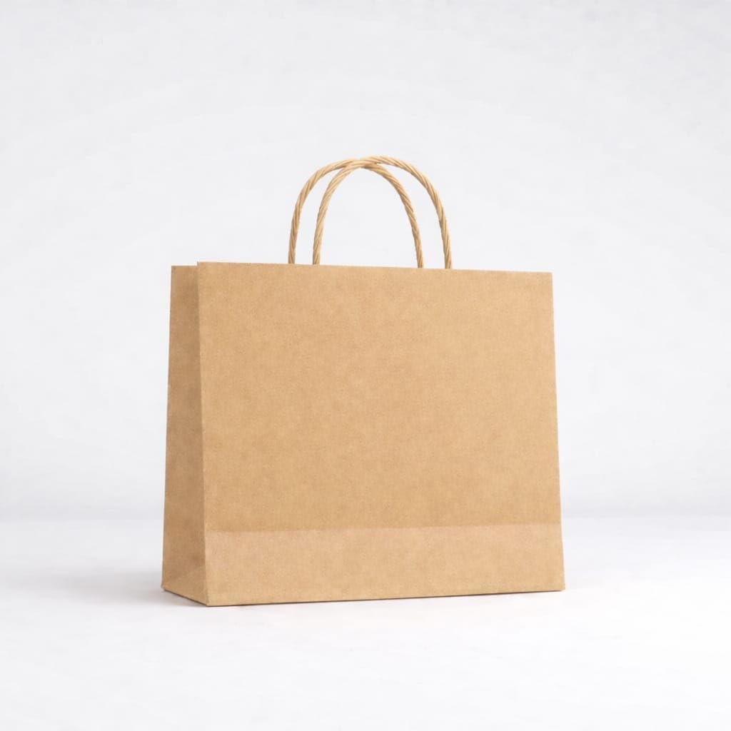 Kraft Paper Bags with Handles, Size 14×4×11" (L×B×H) 20Pack, Bulk Brown Paper Bags, 150 GSM Thick Recycled Paper, Gift, Shopping, Merchandise, Retail & Party Bags, PACK-IN Packaging-image-10