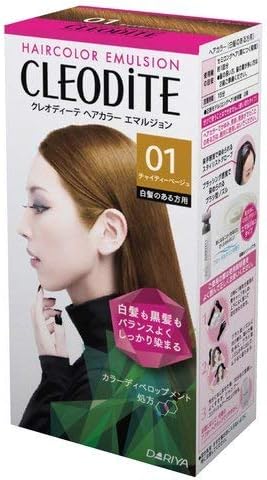 Amazon クレオディーテ ヘアカラーエマルジョン 白髪のある方用 ０１ チャイティーベージュ 10個セット クレオディ テ 白髪染め 通販