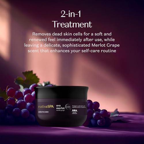 Image of Nativa SPA Merlot Grape Exfoliating Body Scrub, 7 oz