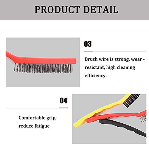 Set di 6 Pezzi Spazzole Metalliche Set, Spazzola