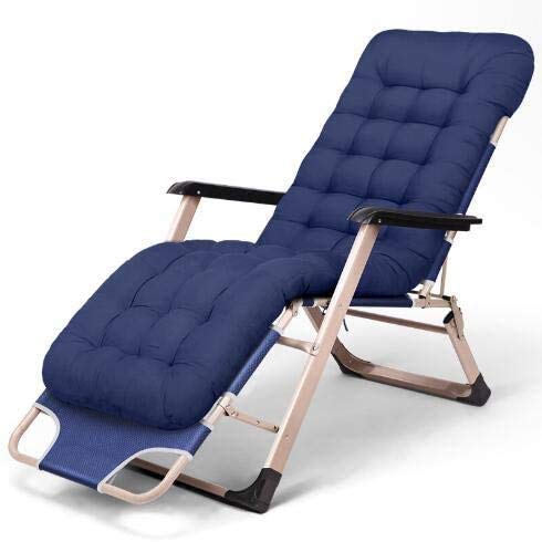 CWYSJ Tumbonas Jardin Exterior Plegable, Tumbona Playa Plegable Ligera, Sillas Jardin Exterior, Sillas Terraza Exterior, Cojines Tumbonas Exterior (Blue)