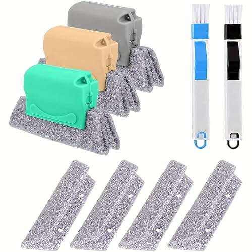Pack Cepillos Limpieza Hogar Limpia Ventanas Cepillo Limpieza Hogar Y Cepillo De Limpieza Para Rieles Cepillo Juntas, Cepillo Para Limpiar Juntas Limpia Radiadores, Persianas Y Ranuras Difíciles