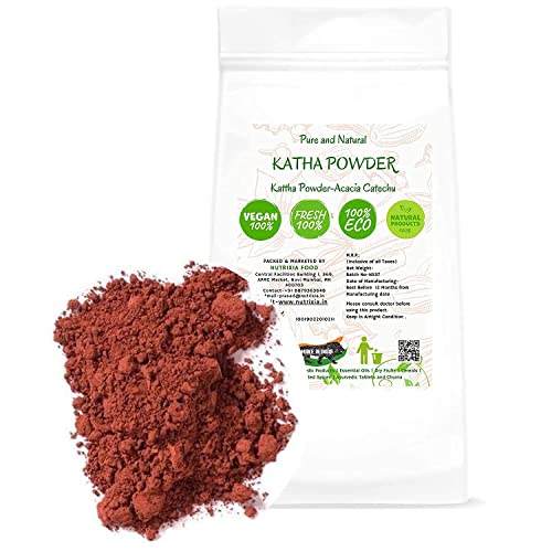 Poudre de katha Kattha Acacia Catechu coloration végétale et soin capillaire naturel 100g CROW