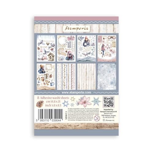 Stamperia, Washi Pad for Scrapbooking Albums, Card Making, Bullet Journalling and More, Translucent and Easy to Cut - Image 2