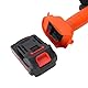 Goshyda Schnurloses Mini Electric Pinne, 235r/min Handheld Garden Anbummer Zum Lösen von Bodengräben, Batterieantrieb, Batterieantrieb (EU-Stecker)