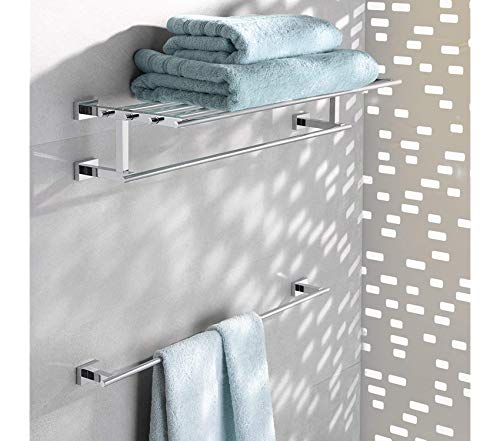 Barre Porte-Serviettes GROHE Essentials Cube chromé de salle de bain de 60 cm - 5
