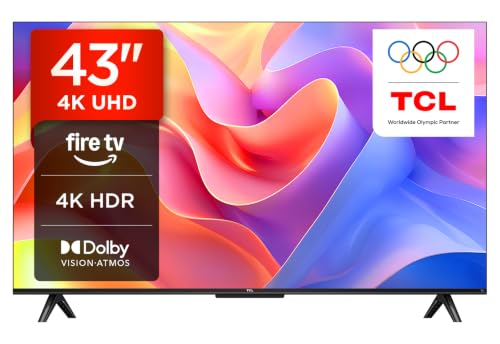 TCL 43PF650K 43-inch 4K Ultra HD HDR TV Smart LED Fire TV (Dolby Vision Dolby Atmos DTS HDR 10 Alexa built-in Airplay2 Miracast)