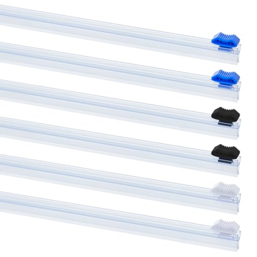 DICOSMETIC 6Pcs 3 Styles Plastic Slider Cutter 13 Inch Reusable Cling Film Slide Cutter Self-Adhesive Cutters Replacement Food Wrap Cutters Wrap Dispenser for Aluminum Foil Wax Paper