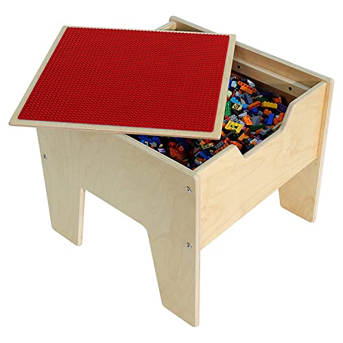 Contender C991300-R 2-N-1 Activity Table With Red Lego Compatible Top - Rta #TOP2