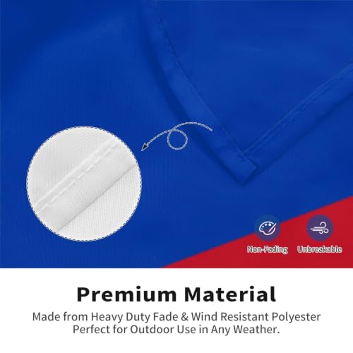 Drapeau des Sorbs double face en tissu polyester avec œillets pour mât extérieur