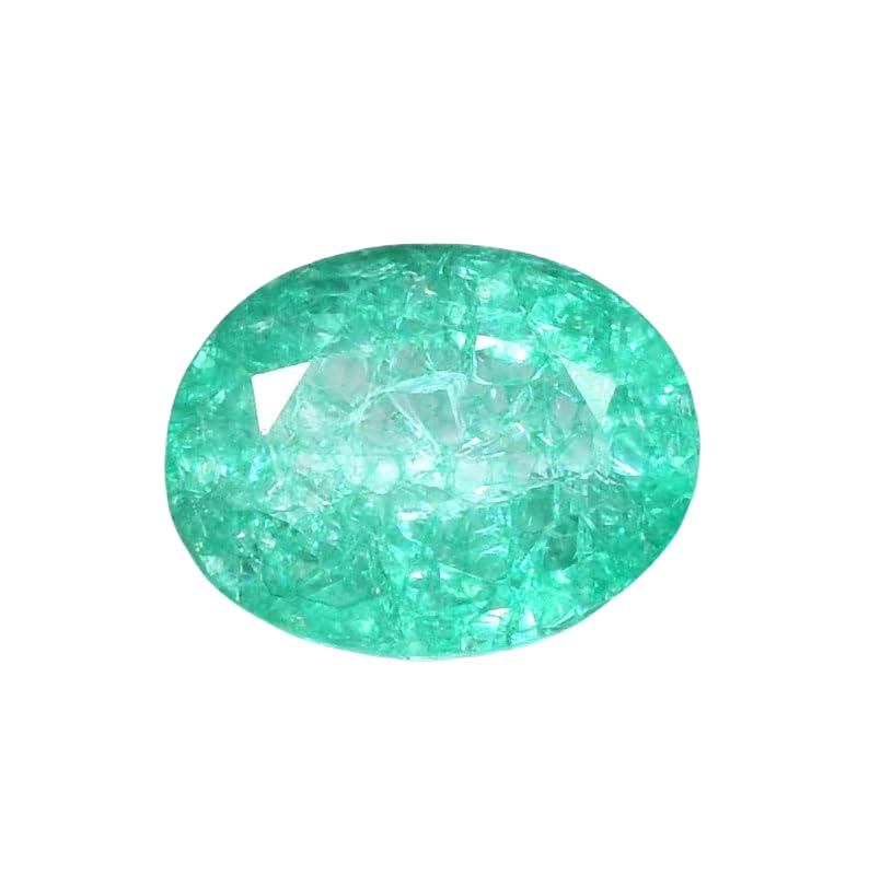 Émeraude naturelle GH_NAT_10549 ovale de 13,39 mm, gemme d'exception pour bague