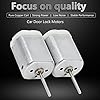 1 Pair Car Door Lock Motors, 22mm Long Shaft Car Door Lock Actuator Motor Repair for Universal Cars 10mm flat shaft fc-280pc-22125 door lock motor #3