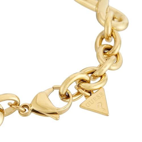 Image of GUESS Amore Gold-Plated Stainless Steel Bracelet For Women | Durable | Tarnish-Resistant & Gift-Ready | Size Small