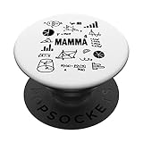 PopGrip con top intercambiable; cambia tu PopTop por otro diseño o remuévelo completamente para las capacidades de carga inalámbrica. (No compatible con el cargador inalámbrico Apple MagSafe o la cartera MagSafe).