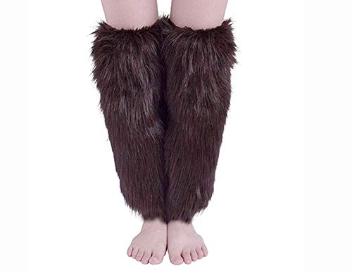 Women Girls Long Leg Warmers Winter Fashion Knee High Thick Socks For Boots (Coffee, 40Cm) #TOP2