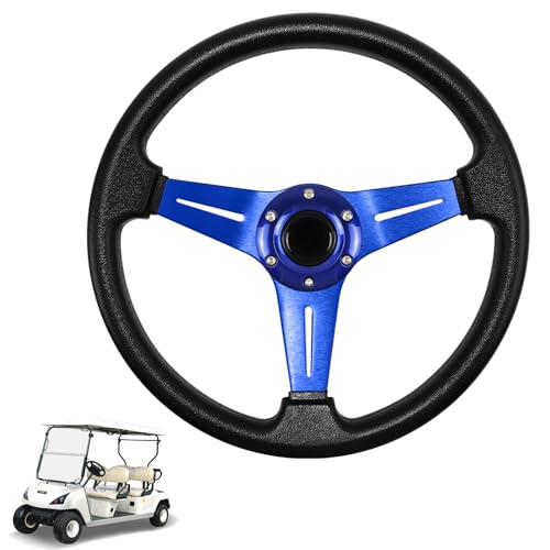 Volant de voiturette de golf bleu pour remplacer l'usure sur Club Car, EZGO et Yamaha