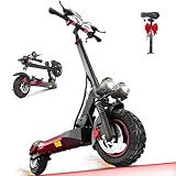 Electric Scooters for Adults with seat,25-30mph Fast Speed, 20-28 Miles Range,10" Off-Road Tires, Duty 300+ lbs,Foldable E-Scooter Adults for Commuting & Outdoor Riding,J01