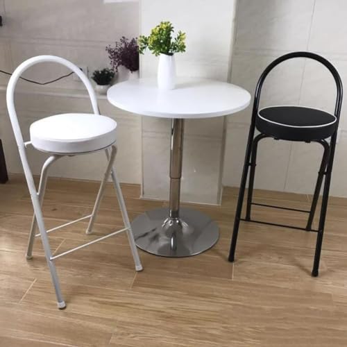 Tabouret de bar haut pliable assise réglable pour éviter le mal de dos bureau - 8