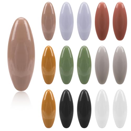 16pcs Hijab Pins Scarf Safety Pins Colorful Hollow Oval Pin Scarf Pin