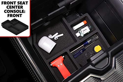 Red Hound Auto Center Console Organizer 4 Piece Set Vehicle Organizational System Inserts Compatible With Ram 1500 2019 For Full Floor Console Anti-Rattle #TOP3