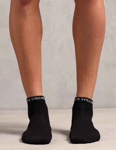 Image of U.S. POLO ASSN. Men's ES008 Cotton Stretch Ankle Length Socks - Pack Of 3