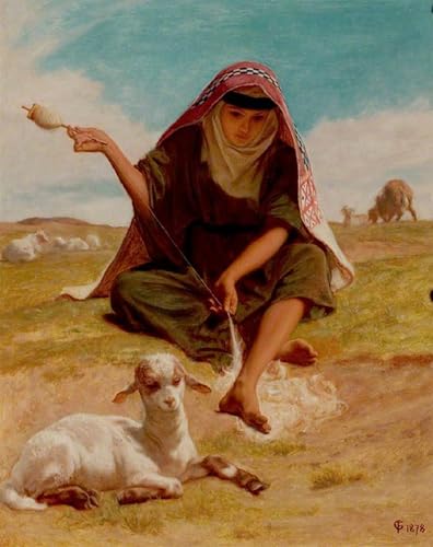 Pintura decorativa Il Conocchia de Frederick Goodall en lienzo de alta calidad de 60x90cm