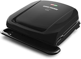 George Foreman GRP1060B 4 Serving Removable Plate Grill, Black