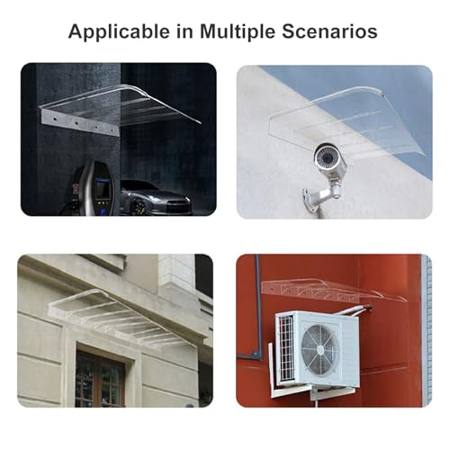 Auvent extérieur résistant aux intempéries en polycarbonate durable - 3