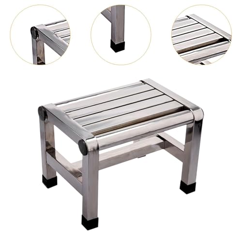 Marchepied antidérapant en métal compact siège de douche maison - 6