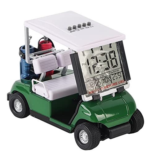 sojupcal Calendario perpetuo de Golf de plástico, Regalo de Coche de Club, Carrito de Golf en Miniatura, Accesorio de Reloj para golfistas, Recuerdo de Carreras, Regalos de Golf novedosos