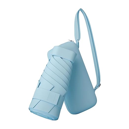 FURN ASPIRE Mini Umbrella with Sling Purse/Case, Lightweight Portable Compact Umbrella for Sun, Rain, Windproof, Suitable for Women Men Kids