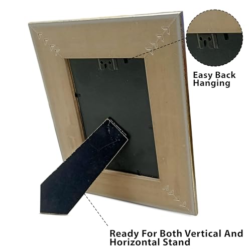 Image of Art Street Elegant Vintage Table Photo Frame for Tabletop With Back Stand, 4x6 Inch Photo, Decorative Frames Perfect for Home Decor, Unique Gift Idea, Durable, Birthday, Wedding, Return Gift (Gold)