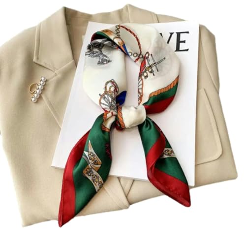 Luxury Print Silk Square Scarf Women Neck Tie Shawl Wraps Square Scarves