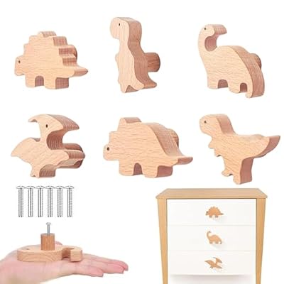 MHwan Tiradores Cajones, 6 Piezas Tiradores Cocina en lindo Dinosaurio | Ya disponible en tu tienda friki favorita! En mundofriki.es!