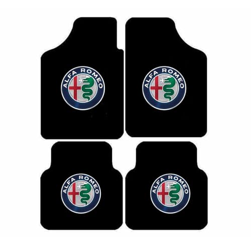 THJKCVSD 4 pièces Tapis De Sol Voiture, pour Alfa Romeo GT (2003 – 2010),Durable Antidérapant Imperméables Coussin de Protection Voiture,Avant Arrière...