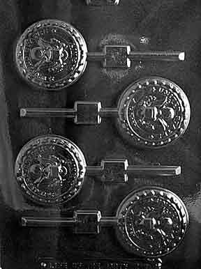 Cybrtrayd Life of the Party Army Pop - Molde militar para dulces de chocolate en bolsa protectora sellada impresa con instrucciones de moldeo