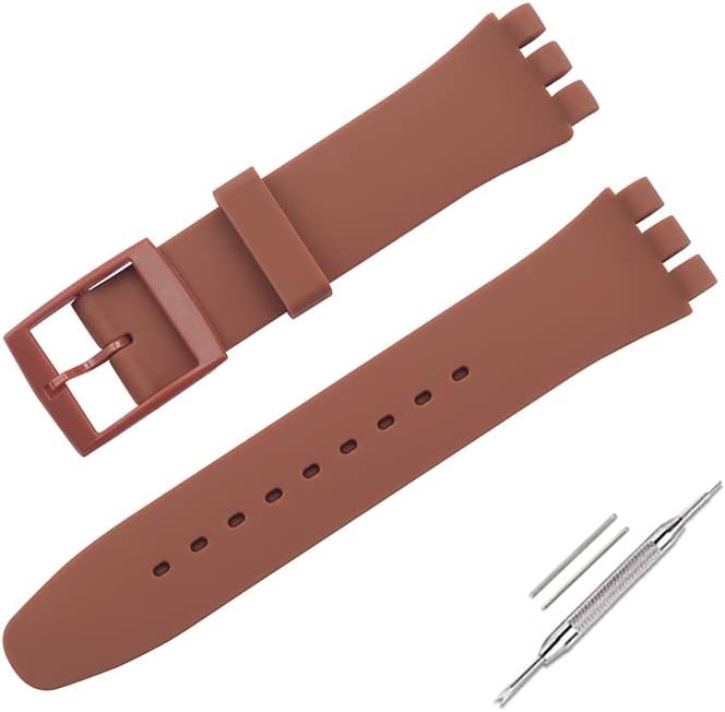 Watch Strap for Swatch, Silicone Waterproof Watch Strap
