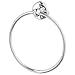 Produktbild Handtuchaufhänger, Chrom-Effekt, Produktgröße: Tiefe: 4 cm, Höhe: 16 cm, Materialien: Halter/Knauf: Zink, verchromt, Hülse: PP-Kunststoff, Ring: Edelstahl