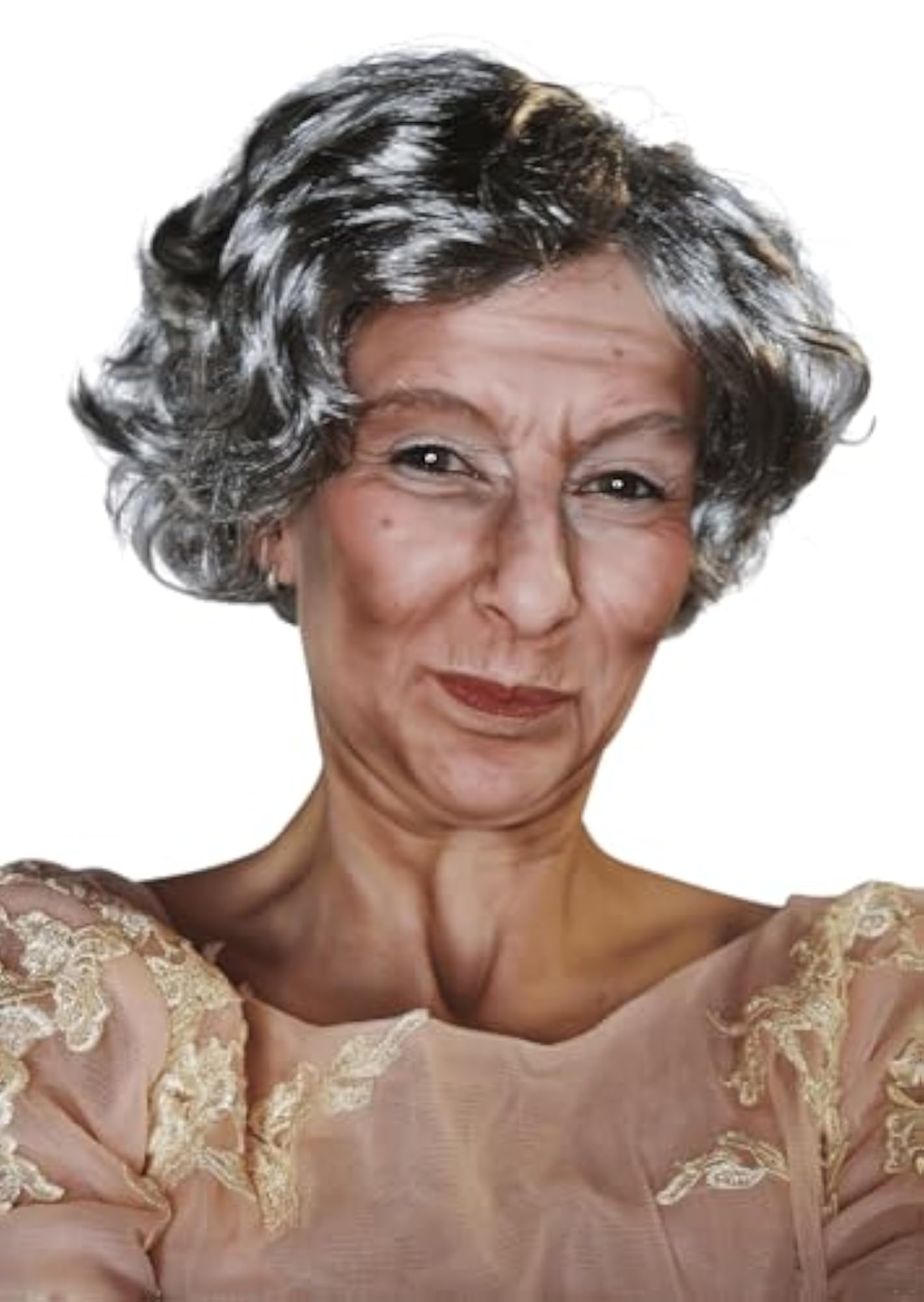 Old Lady Grandma Wig for Costume Parties