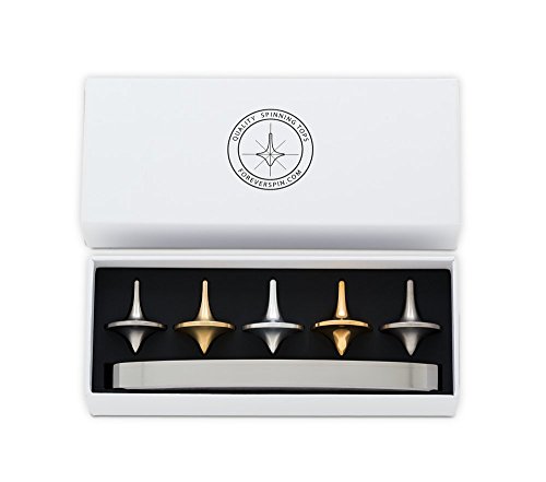 ForeverSpin Mini Metal Museum(5 Unique Tops, 1 Dock) - World Famous Spinning Tops