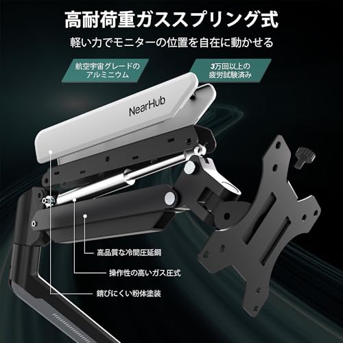 NearHub デュアルモニターアーム MA20-JP の商品画像 5