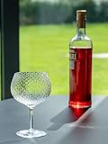 Zafferano Veneziano Set di 4 Verres Mixology Balloon 52 cl in Verre Sonore Supérieur Soufflé à la Bouche, Transparent pour Cocktail Gin Tonic Design Premium - 3