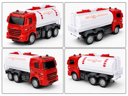 Image of Zest 4 Toyz Remote Control Truck Toy for Kids RC Truck Toy Oil Tanker with Flashing Lights Forward Backward Left Right Movement Battery Operated Vehicle Toy for Boys Girls Birthday Gift