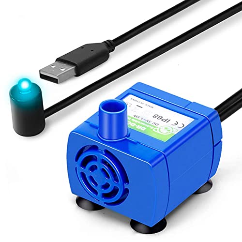 Cat Water Fountain Pump, Replacement Pet Fountain Pump DR-DC160 Motor for 360° Stainless Steel Cat Fountain, Cupcake Ceramic Cat Drinking Fountain, Plastic Water Dispenser