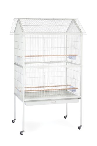 Image of Prevue Pet Products F030 Aviary Flight Cage, White 37 x 27 x 68 inch High