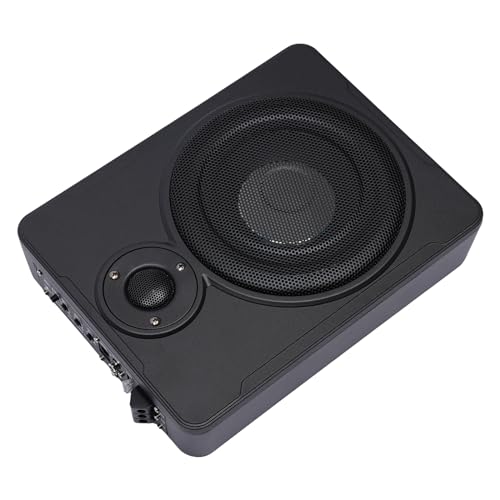 TouSuaRSi Subwoofer de 3 pulgadas para coche, 300 W, aleación de aluminio, compacto Powered Subwoofer, amplificador, amplificador, amplificador, amplificador activo para camiones, coches, carcasas