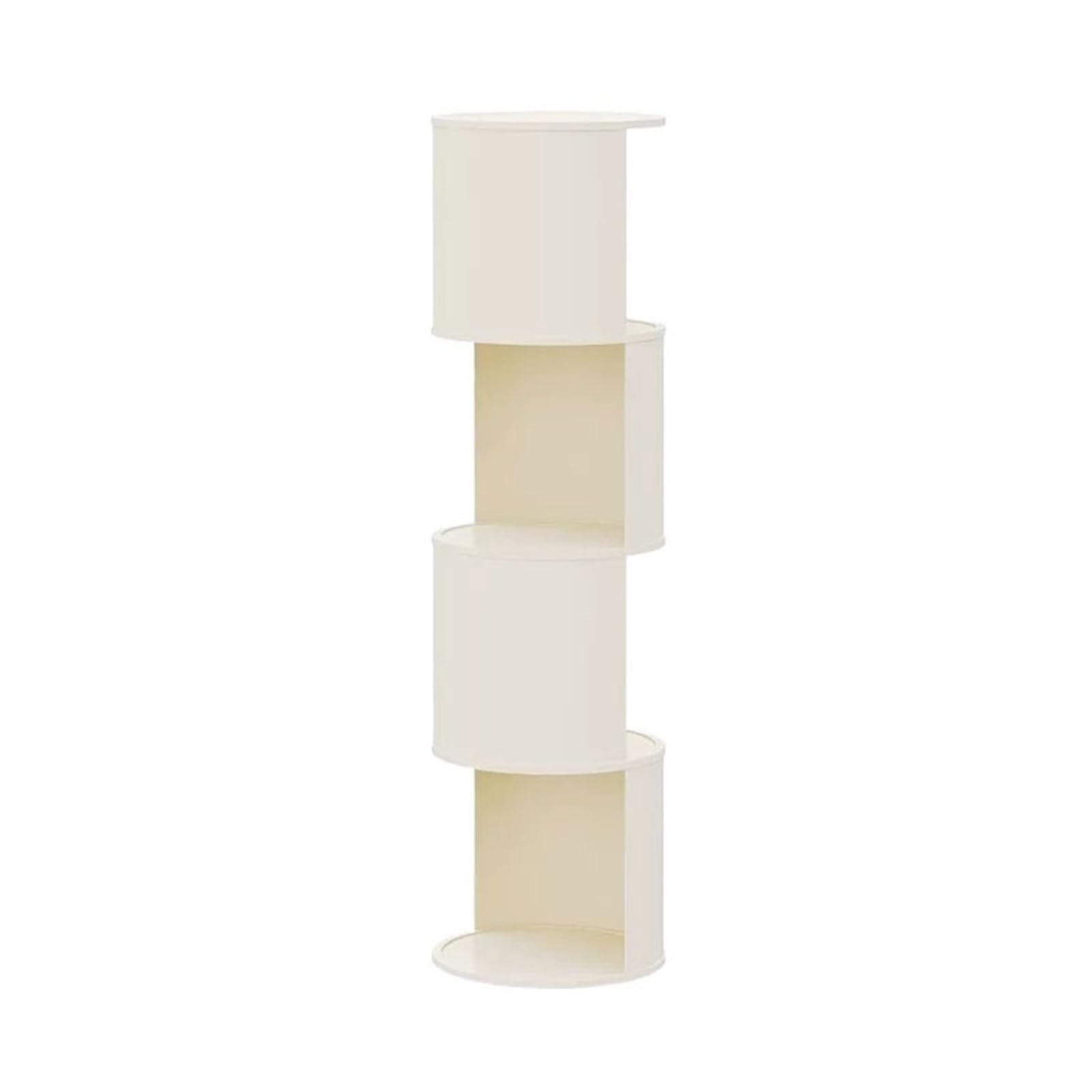 ZYYANSHOP Bookshelf Creative Split-level Carbon Steel Baked Enamel Bookshelf Light Luxury Storage Stand for Home(White)