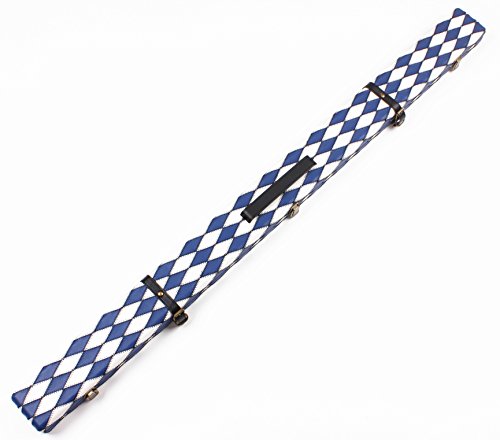 Weichster Funda rígida para piscina con cinturón, diseño de parche de diamante de lujo 3/4, 34NUJFA, Blue n White